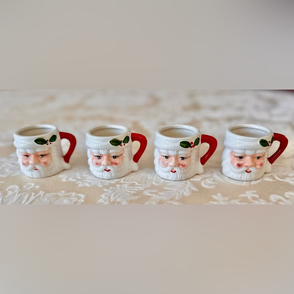 🎅 Santa Shot Mugs by Pottery Barn 🎅